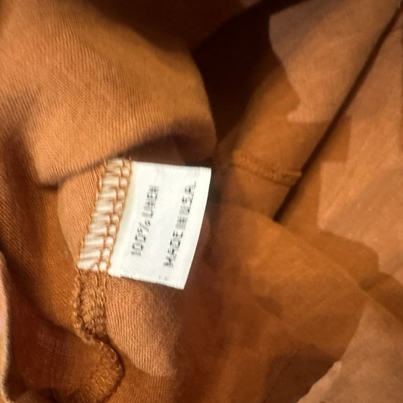 Bryn Walker Naida Tunic Dress S Rust Asymmetrical Oversized Lagenlook Artsy EUC - Picture 7 of 8